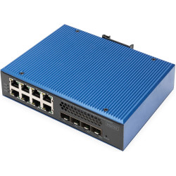 Digitus Industrial 8 + 4 10G uplink port L3 managed Gigabit Ethernet switch
