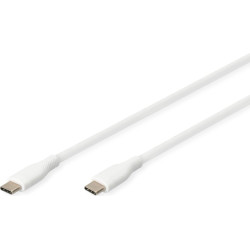Digitus USB-C silicone connection cable, 0.5m, white