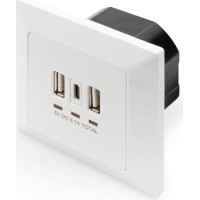 Digitus Socket with USB A & USB-C? Ports, flush mounted