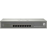 Level One LevelOne GEP-0822 tīkla pārslēgs Gigabit Ethernet (10/100/1000) Power over Ethernet (PoE) Pelēks