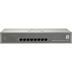 Level One LevelOne GEP-0822 tīkla pārslēgs Gigabit Ethernet (10/100/1000) Power over Ethernet (PoE) Pelēks