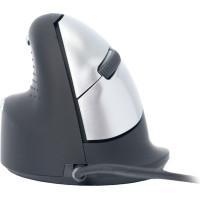 R-Go Tools R-Go Maus HE ergonomisch links USB mittel schwarz/silb retail