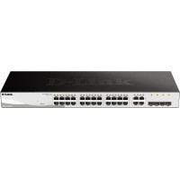D-Link DGS-1210-28 Vadīts L2/L2+ 1U Melns