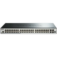 D-Link DGS-1510-52X tīkla pārslēgs Vadīts L3 Gigabit Ethernet (10/100/1000) 1U Melns
