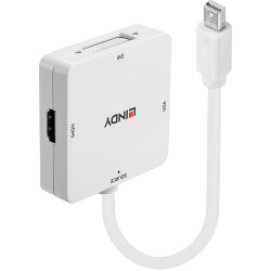 Lindy Mini DisplayPort to HDMI, DVI & VGA Converter