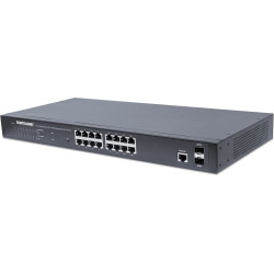 Intellinet Switch 16x GE Web-Managed 2 SFP-Ports 16x PoE+