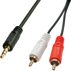 Lindy Premium Audio Cable 2x Phono 3,5mm/20m