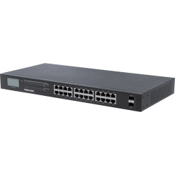 Intellinet PoE+ Switch 24-Port Gigabit mit 2 SFP-Ports 370W