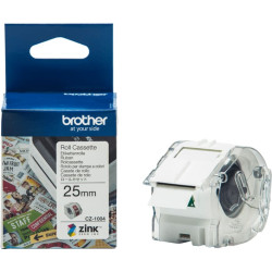 Brother Farbetikettenrolle Brother 25mm, Länge 5m  CZ-1004