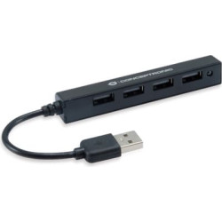 Conceptronic USB-Hub 4-Port 2.0  ->4x2.0       o.Netzteil sw