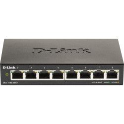 D-Link DGS-1100-08V2 Vadīts L2 Gigabit Ethernet (10/100/1000) Melns