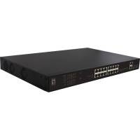 Level One LevelOne FGP-2031 tīkla pārslēgs Nepārvaldīts Fast Ethernet (10/100) Power over Ethernet (PoE) 1U Melns