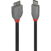 Lindy USB 3.2 Kabel Typ C/Micro-B Anthra Line 1m