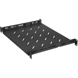 Intellinet 19"Fachboden variable Schienen 350mm tief schwarz
