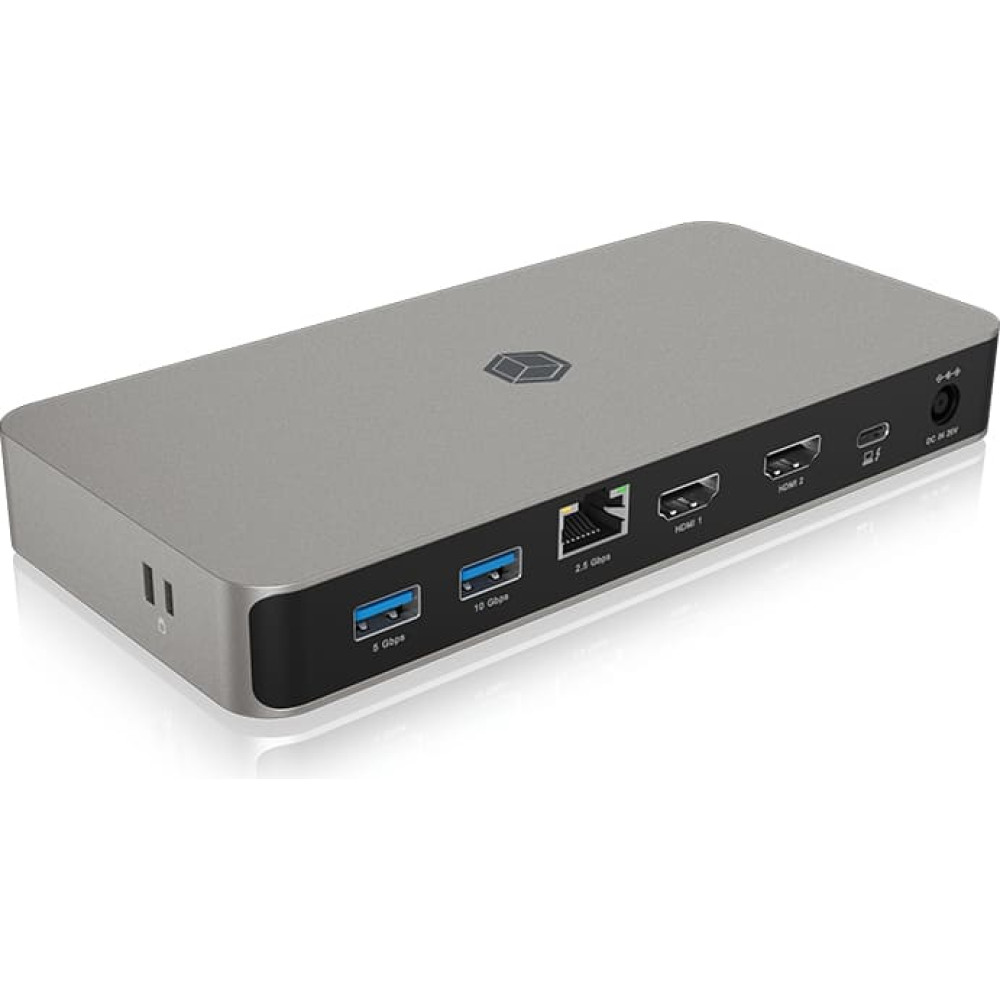 Icy Box Dockingstation IcyBox USB Type-C mit zweifacher Videoausgabe retail