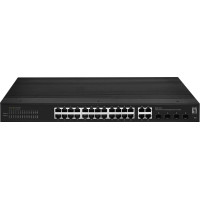 Level One LevelOne IGS-2128 tīkla pārslēgs Vadīts L2 Gigabit Ethernet (10/100/1000) Melns