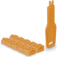 Lindy RJ45 Port Schlösser Orange, 10 Stck + 1 Schlüssel