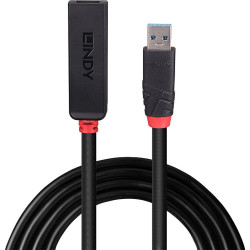 Lindy 43404 interfeisa centrmezgls USB 3.2 Gen 1 (3.1 Gen 1) Type-C 5000 Mbit/s Melns