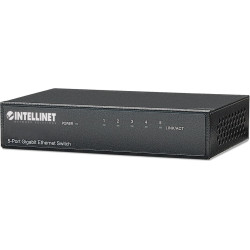 Intellinet 530378 tīkla pārslēgs Gigabit Ethernet (10/100/1000) Melns