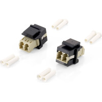 Equip 125570 optiskās šķiedras adapteris LC/LC 8 pcs Bēšs, Melns
