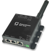 Gude 721412 Expert LAN-Sensor für Temperatur, Luftfeuchte und I/O-Monitoring, PoE