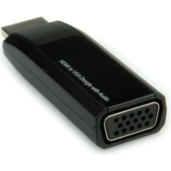 ROLINE HDMI-VGA Adapter, HDMI M - VGA F, Audio