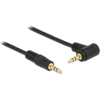 Delock Stereo Jack Cable 3.5 mm 3 pin male > male angled 5 m black
