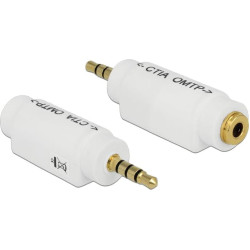 Delock Adapter 3.5 mm 4 pin Stereo jack male > 3.5 mm 4 pin Stereo jack female (changes pin assignment)