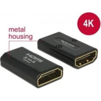 Delock Adapter High Speed HDMI with Ethernet – HDMI-A female > HDMI-A female 4K Gender Changer black