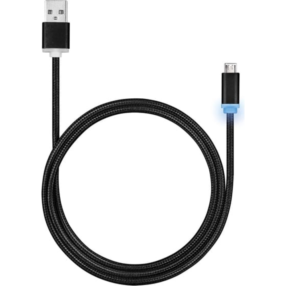 ROLINE USB 2.0 LED Charging Cable, A - Micro B, M/M, 1.0 m