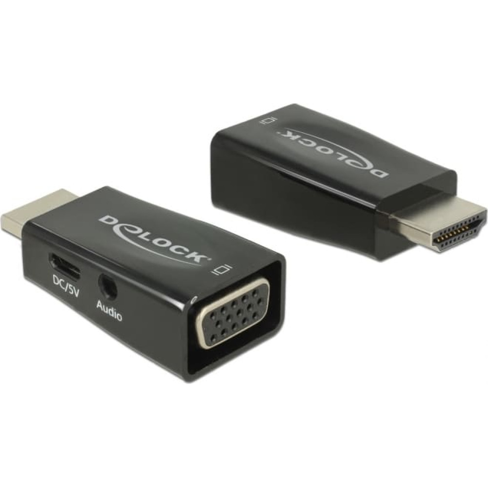 Delock Adapter HDMI-A male > VGA female with Audio