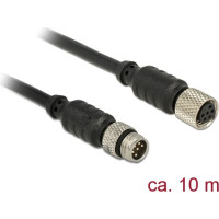 Navilock Extensions cable M8 male > M8 female waterproof 10 m for M8 GNSS receiver