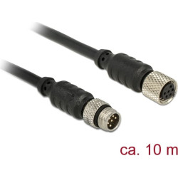Navilock Extensions cable M8 male > M8 female waterproof 10 m for M8 GNSS receiver