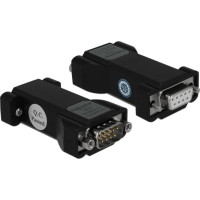 Delock Converter 1 x Serial RS-232 DB9 female to 1 x Serial LVTTL / LVCMOS 3.3 V DB9 male with ESD protection 3 kV and extended temperature range