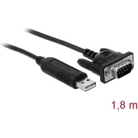 Delock USB 2.0 to serial RS-232 adapter with compact serial connector housing