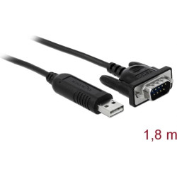 Delock USB 2.0 to serial RS-232 adapter with compact serial connector housing