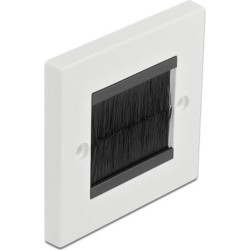 Rozetes nosegplāksne 86x86mm ar kabeļu izvadu, Delock