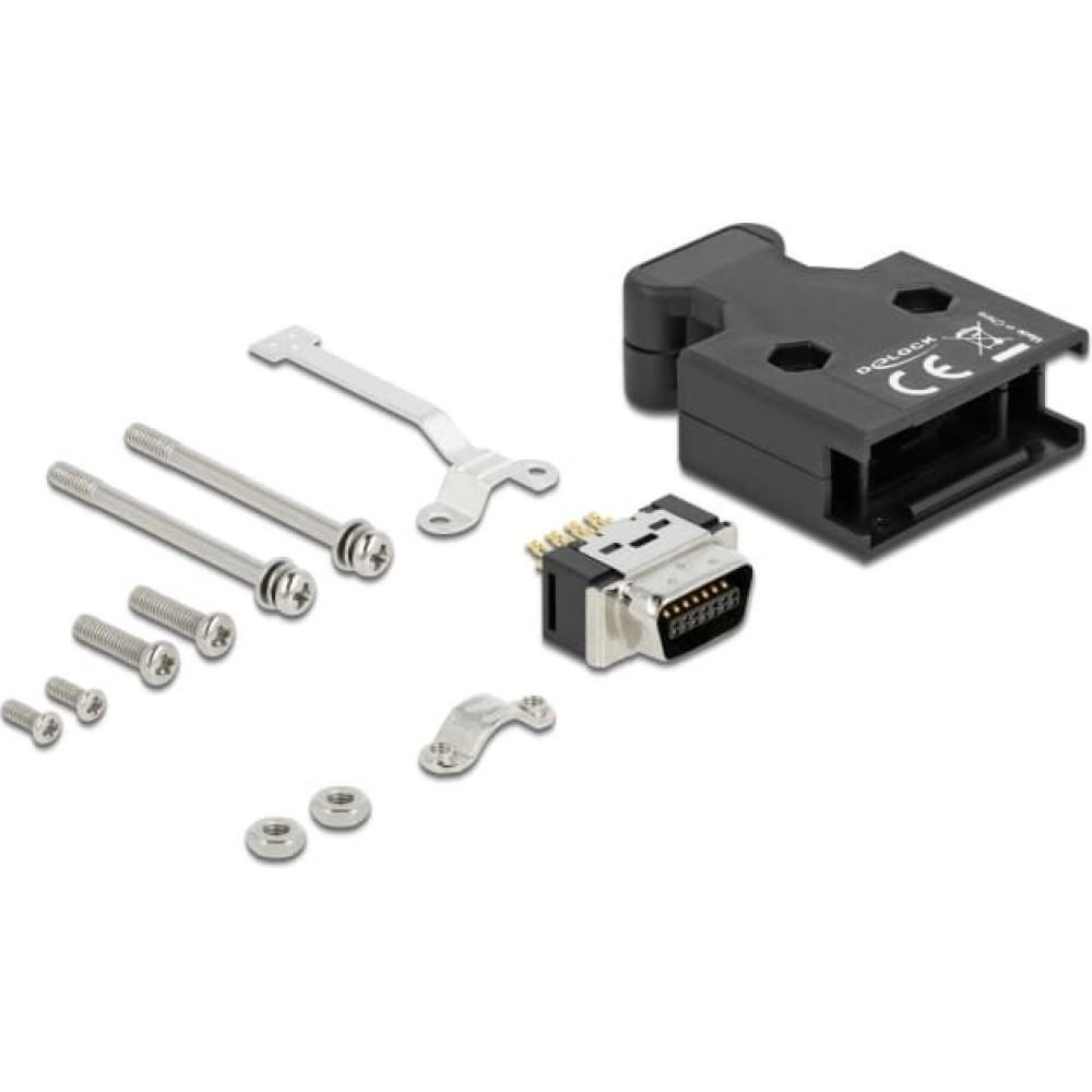 Delock MDR male 14 pin solder connection with housing