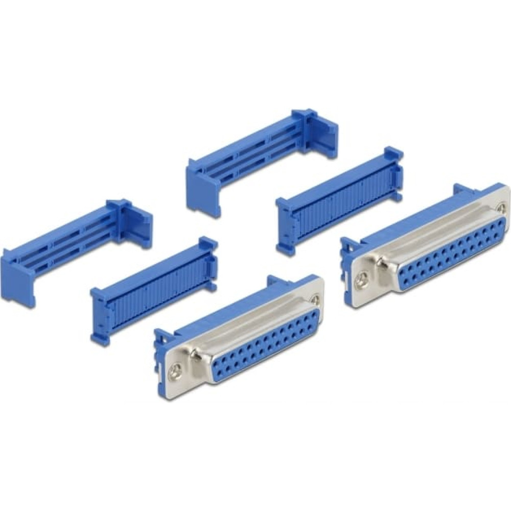 Delock D-Sub 25 female with insulation displacement 2 pieces