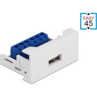 Delock Easy 45 Module USB 2.0 Type-A female to Terminal Block 22.5 x 45 mm