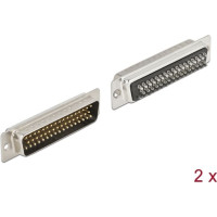 Delock D-Sub HD 50 pin male metal, solder version, 2 pieces