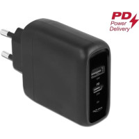 Delock USB Charger USB Type-C™ PD 3.0 and USB Type-A with 20 W + 12 W