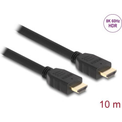 Delock High Speed HDMI Cable 48 Gbps 8K 60 Hz black 10 m