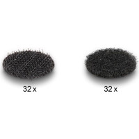 Delock Hook-and-loop dots, round, 64 pieces black