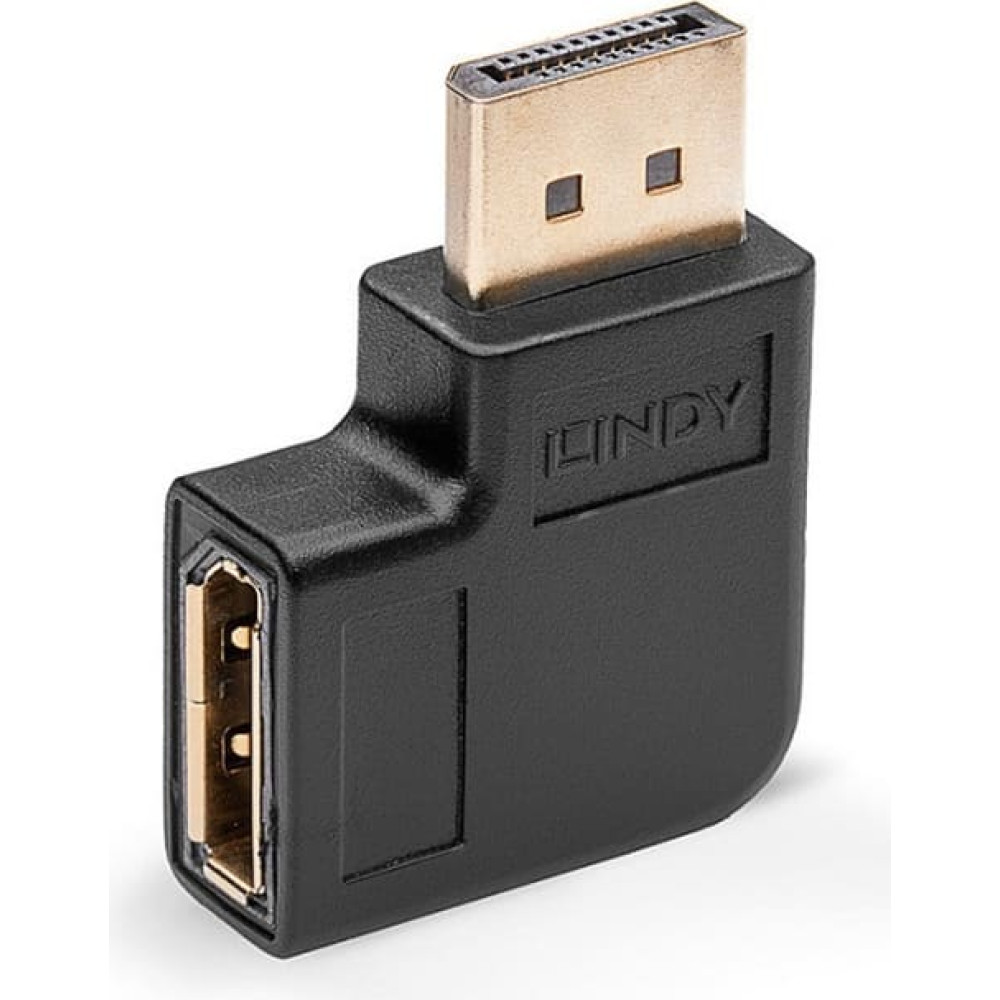 Lindy DisplayPort 1.4 Left Angled Adapter