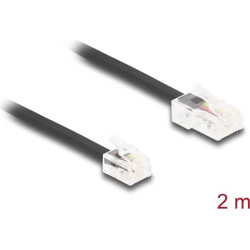Delock Telephone Cable RJ45 plug to RJ11 plug black 2 m