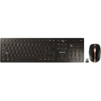 Cherry DW 9100 SLIM keyboard Mouse included Universal RF Wireless + Bluetooth QWERTY UK English Black