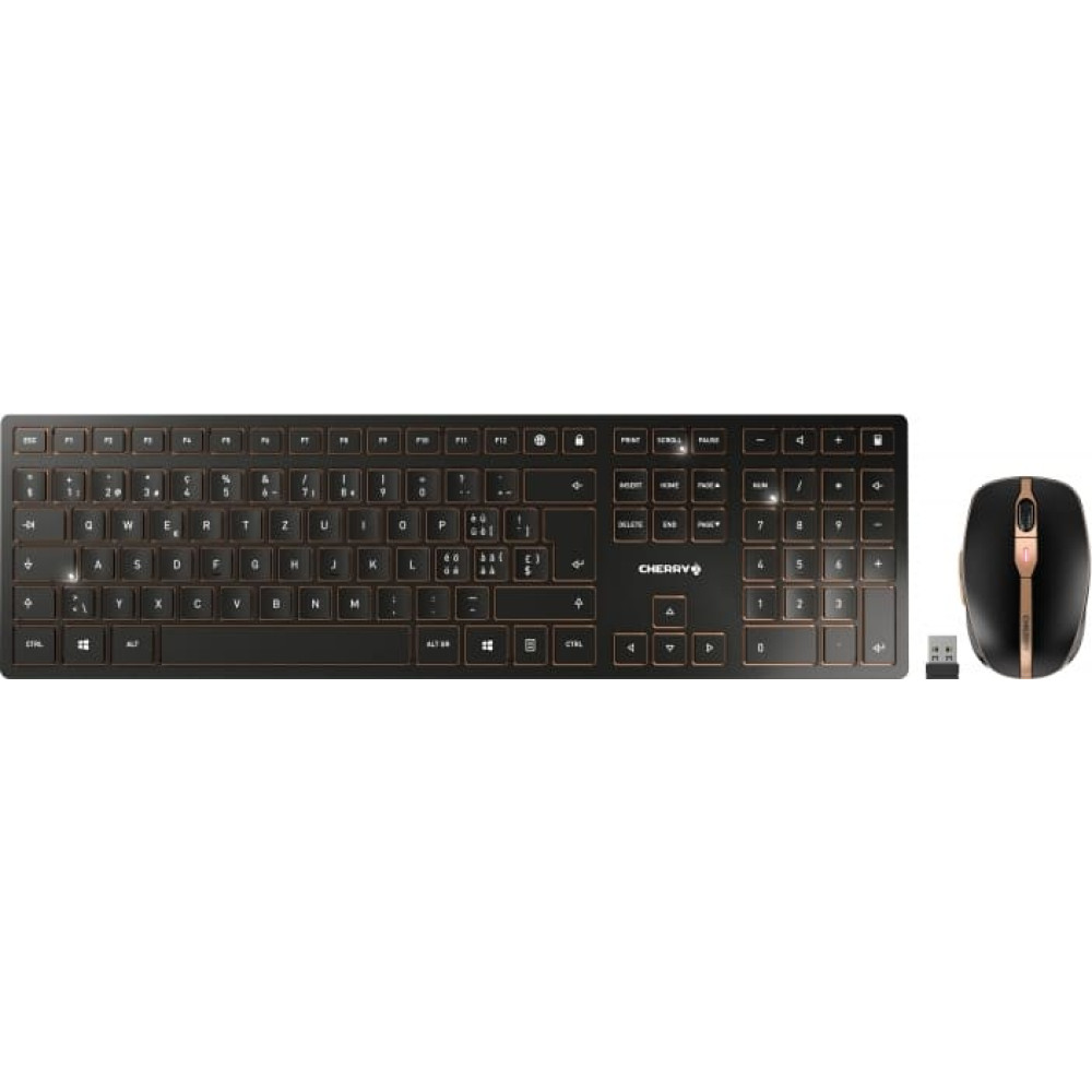 Cherry TAS Desktop-Set DW 9100 SLIM Wireless CH-Layout s/b
