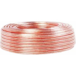 LogiLink Lautsprecherkabel, 2x2.50 mm2,  50 m transparent