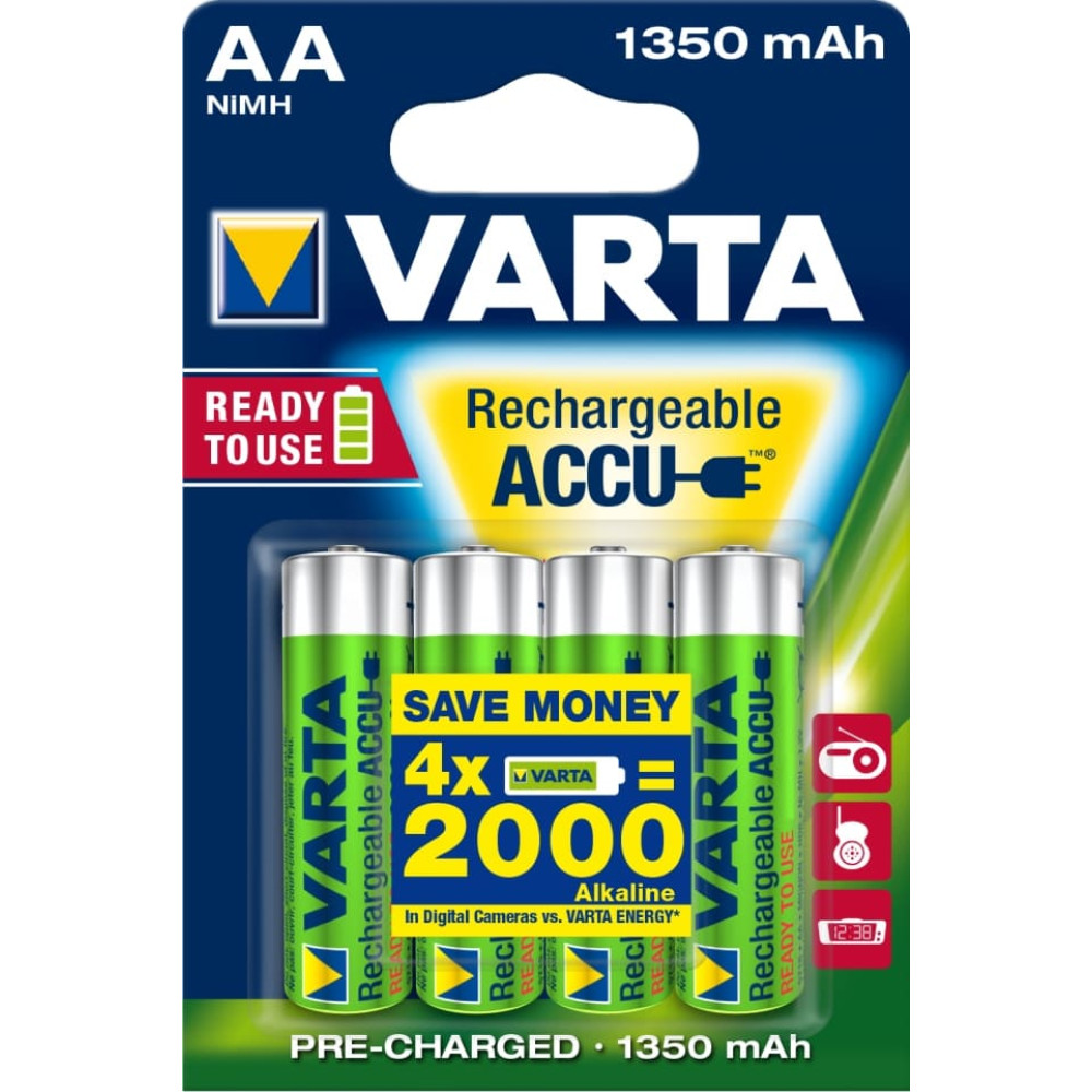 Varta Akku RECHARGE Power    AA  HR6  1350mAh           4St.